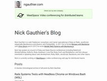 Tablet Screenshot of ngauthier.com